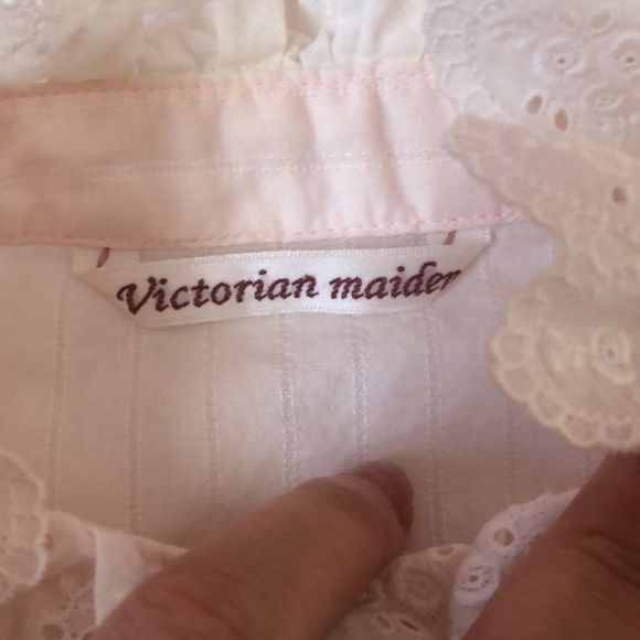 Vintage Victorian Maiden Corset Jumper Skirt JSK and Blouse Set Pink RARE - Picture 6 of 10